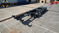 Semi-remorque porte-conteneurs à plateau plat 50 tonnes, semi-remorque porte-conteneurs, semi-remorque porte-conteneurs squelette, semi-remorque porte-conteneurs à caisse