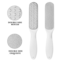 Kit de râpe à pied 10 pièces, Kit de lime à pied de bricolage, Kit de dissolvant de callosités de pieds de pédicure avec étui de rangement