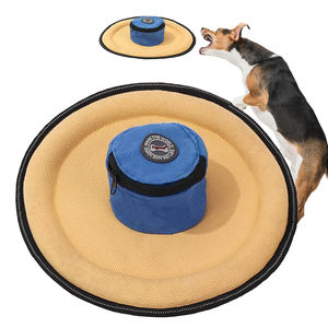 Vente chaude Heavy Duty Bord Réfléchissant Disque Volant <span class=keywords><strong>Chien</strong></span> Jouet Durable Toile Polaire Casual Pet Jouet pour Jouer En Plein Air Mignon Quotidien - Product Image 1