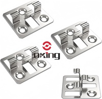 Fixations de terrasse invisibles en acier inoxydable pour revêtements composites WPC – Clips de fixation métalliques pour terrasses extérieures