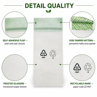 Pochette de sécurité inviolable en papier biodégradable avec sceau anti-contrefaçon pour certificats, documents, argent et bijoux