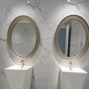 <strong>Simple</strong> Oval Bathroom <strong>Mirror</strong> European Photo Frame Hotel Wall Mounted Bathroom <strong>Mirror</strong> Barber Shop Dresser Makeup <strong>Mirror</strong>