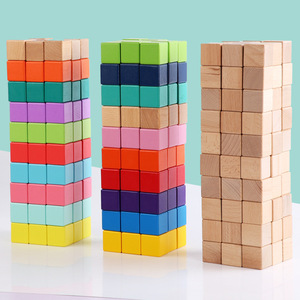 असमाप्त लकड़ी के क्यूब्स प्राकृतिक बीटेक लकड़ी ब्लॉक - Product Image 3