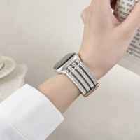 Bracelet en nylon à fermoir magnétique pour Apple Watch Series 11 10 9 8 7 SE 2 46mm 45mm 44mm 41mm 40mm 38mm, bracelet de sport de remplacement