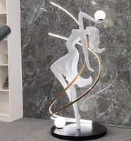 Lampe sur pied LED de luxe pour hôtel, sculpture artistique moderne de haute qualité, éclairage d'angle, base E27