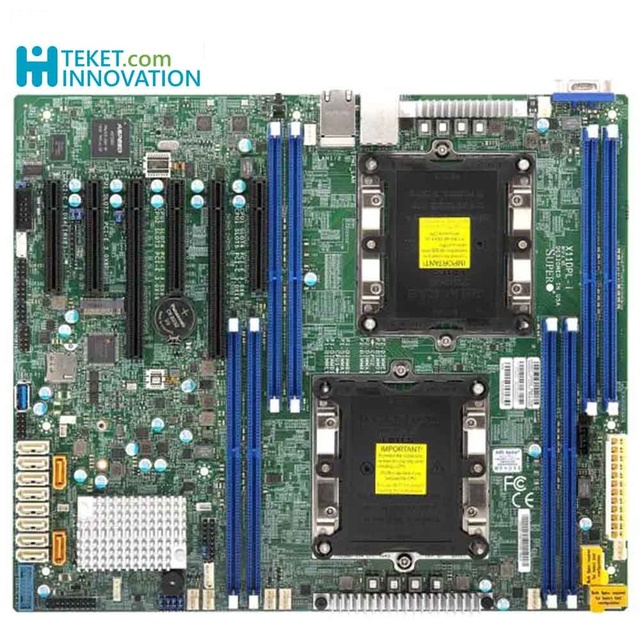 For Supermicro X11DPL-I Server Motherboard Support Intel C621 LGA-3647 CPU TDP Support up to 140W DDR4 up to 2TB 10 SATA3 1 VGA