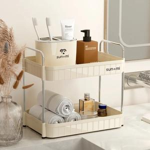 Kitchen Storage Rack Light Luxury Drain Rack Cup Tea Set Drain Rack Living Room Bathroom Cosmetics <b>Desktop</b> Storage <b>Shelf</b> - Product Image 2