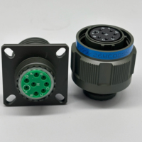 Connecteur industriel circulaire mâle/femelle de série J599 conforme à la norme MIL-DTL-38999, à haute température et à raccordement fileté pour l'aviation