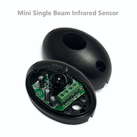 Detector infrarrojo seguro para puerta automatizada AC/DC 12-24V, Sensor de haz de fotocélula para el hogar, puertas automáticas al aire libre, sistemas de alarma