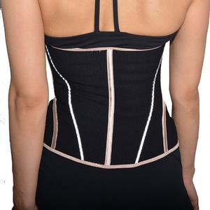 Ceinture de maintien lombaire haute performance avec baleines en acier et 3 crochets, idéale pour l'entraînement, le sport et la remise en forme post-partum, effet ventre plat - Product Image 1