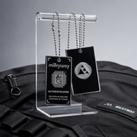 Étiquettes métalliques en alliage de zinc personnalisées, accessoires haut de gamme et tendance