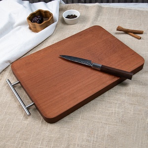 <span class=keywords><strong>Planche</strong></span> à découper rectangulaire en bois massif de <span class=keywords><strong>palissandre</strong></span> rouge, avec poignée en T, épaisseur 2,5 cm, pour viande et os, en stock - Product Image 3