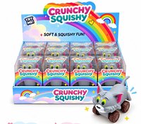 Nouveau jouet anti-stress fait main en blocs de construction Tom Cat Pull the Train |   Best-seller transfrontalier : Jouet anti-stress mignon