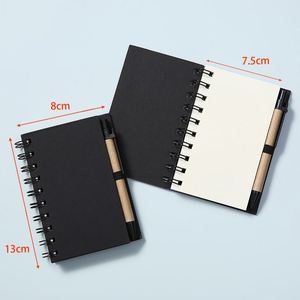 Personalized Notes With Pens Printing <b>Notebooks</b> for Students Kraft Paper Spiral Coil <b>Notebook</b> - Product Image 6
