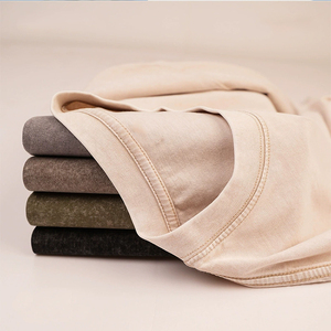 T-shirt rétro délavé 230g, style européen et américain, pur coton, coupe ample, col rond, pull épais pour homme - Product Image 5