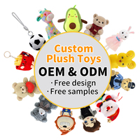 Porte-clés en peluche personnalisés OEM d'usine, jouets breloques mignons Kawaii, lapin de dessin animé, animal, fruit, ours en peluche, vente en gros