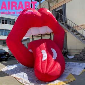 Modelo de boca inflable <span class=keywords><strong>gigante</strong></span>, 6 tipos, beso inflable, labios rojos inflables para escenario - Product Image 2