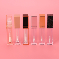 Tubes de brillant à lèvres personnalisés carrés vides en or d'usine OMI pour un usage cosmétique