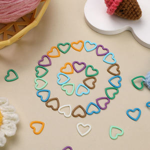 Marqueurs de mailles en forme de cœur, marqueurs de <span class=keywords><strong>crochet</strong></span>, marqueurs de verrouillage pour le tricot et le <span class=keywords><strong>crochet</strong></span> - Product Image 3