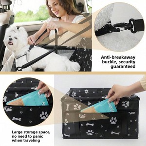 पोर्टेबल फोल्डेबल सांस नहीं भरी गर्मी के आउटडोर उपयोग कुत्ते बिल्ली वाहक बैग कार यात्रा के लिए जिपर के साथ - Product Image 2