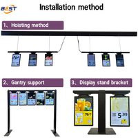 Etiquette électronique de supermarché, étiquettes de prix LCD pour magasin de détail et centre commercial, affichage en plastique avec fonction d'animation
