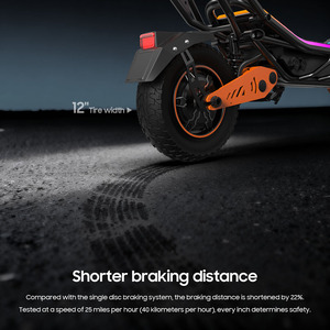 Tufront Dual Motor 3000W Aluminum Alloy Three-wheel Waterproof Electric Scooter 11 Inch 60V 150kg Load Capacity - Product Image 4