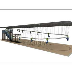 Équipement de <span class=keywords><strong>tyrolienne</strong></span> Sky Rider commercial, intérieur et extérieur, pour une expérience aventureuse et excitante - Product Image 5