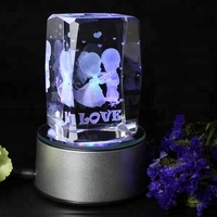 Mini machine de gravure laser verte sous le surface, graveur laser 3D compact pour verre et cristal, pour trophée photo, cadeau personnalisé