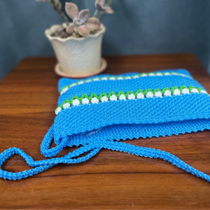 ชุดกระเป๋าและกระเป๋าเงินโครเชต์สไตล์โบฮีเมียนถักด้วยมือกระเป๋าสะพายไหล่กระเป๋าสตางค์อเนกประสงค์ - Product Image 3