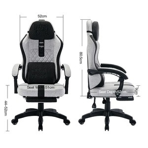 Chaise <span class=keywords><strong>de</strong></span> jeu ergonomique pour PC Gamer Racing Premium, accoudoirs articulés, chaise <span class=keywords><strong>de</strong></span> jeu bon marché pour ordinateur, chaise <span class=keywords><strong>de</strong></span> jeu personnalisée avec repose-pieds - Product Image 6