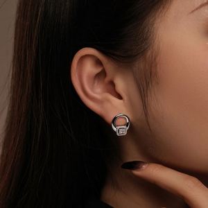 Pendientes de Plata de Ley S925 con Circonita 5A, Diseño Geométrico Minimalista, Circulares, para Mujeres y Niñas, Joyería Única Dylam - Product Image 6