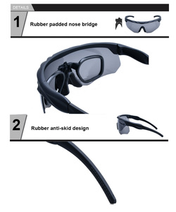 Đi bộ đường dài chống bụi an toàn Chiến Thuật Thể Thao ba màu trắng tối trong suốt ống kính paintball chụp kính Kính chiến thuật - Product Image 6