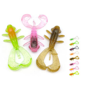 Nouvelles couleurs CRAZY 70mm/3.3g homard appâts souples leurres de pêche attrayant crevettes odeur <span class=keywords><strong>sel</strong></span> Wobbler - Product Image 1