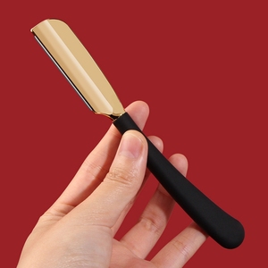 Stainless Steel Barber Manual Shaving <strong>Razor</strong> <strong>Men's</strong> Feather Straight Handle <strong>Razor</strong> <strong>Men</strong> Silicone Handle Feather Non-foldable <strong>Razor</strong> - Product Image 2