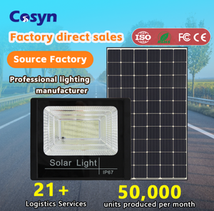 <span class=keywords><strong>Projecteur</strong></span> LED <span class=keywords><strong>solaire</strong></span> extérieur 100W-500W, lampe de jardin lumineuse étanche IP65 avec télécommande et minuterie - Product Image 1
