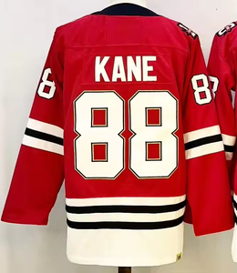 2025 芝加哥新队男士 98 号康纳·贝达德 88 号帕特里克·凯恩顶级品质缝制速干透气冰球球衣衬衫 - Product Image 3