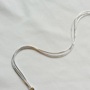 Pulsera <span class=keywords><strong>tobillera</strong></span> de Plata de Ley 925, joyería de moda, cadena de <span class=keywords><strong>pie</strong></span> de doble capa, tobilleras de Cuentas planas - Product Image 5