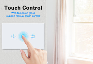 Bán chạy nhất không thấm nước bền thông minh chuyển đổi với điều khiển bằng giọng nói kim loại-khung Wi-Fi Rèm tường chuyển đổi HẸN GIỜ ON/OFF tính năng - Product Image 5