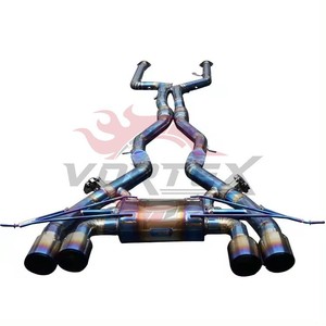 Kit d'échappement sport Vortex Titanium Valvetronic pour BMW G80 M3 G82 M4 S58 Racing Burnt Blue Pie-cut Catback - Product Image 3
