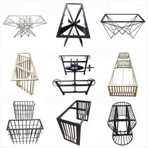 Office <b>Table</b> Frame Black Gold Metal Cast Iron Steel Modern Design Powder Coated Finish Living Room Bedroom Desk Dining <b>Table</b> - Product Image 3