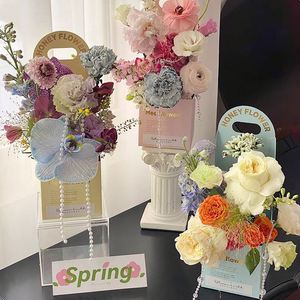 Boîte à fleurs à estampage à chaud, boîte d'arrangement floral, boîte cadeau pour fleurs, matériaux d'emballage faits à la main pour fleuristes - Product Image 2
