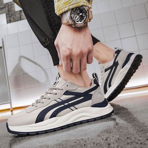 Nouvelles chaussures de course respirantes et légères pour hommes, baskets de running tendance à semelle épaisse et amortissante, style campus - Product Image 3