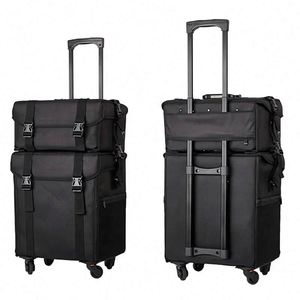 Échantillon gratuit 2023 Obox : Nouvelle trousse de beauté pour ongles, souple et à roulettes, pour manucure, voyage, grande capacité, valise de transport. - Product Image 5