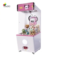 Clawee Machine LCD Video Mini Coin-Operated Arcade Machine Metal Claw Vending Gift Toy Retail Items Play Game & Win Prizes