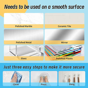 Ventouses Housefar HF-30MD avec vis, filetage métallique, crochet en PVC transparent, écrou en plastique, capuchon <span class=keywords><strong>de</strong></span> ventouse transparent - Product Image 4