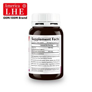 Suplemento de Vitamina K2 MK-7 Shecome con Ingredientes Personalizados para el Apoyo Cardiovascular, Cápsulas Dietéticas de Vitamina K2 MK-7 para Adultos - Product Image 3