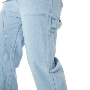 Wholesale <b>Men's</b> Solid Double Knee <b>Work</b> <b>Jeans</b> Denim Painter Pants Custom Carpenter <b>Jeans</b> Cargo Pants <b>Men's</b> <b>Jeans</b> - Product Image 6