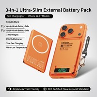 Batterie externe magnétique sans fil à grande capacité 10000 mAh avec support et écran TFT, idéale pour les voyages – Meilleures ventes