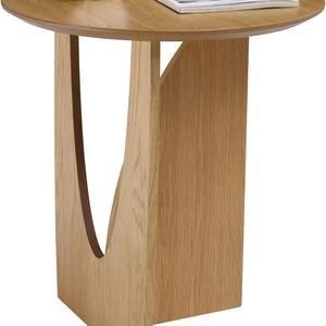 Mesa Auxiliar Redonda Moderna de Madera para Sala de Estar o Dormitorio, Muebles para el Hogar - Product Image 5