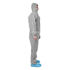 Junlong chinese type 5/6 supplier of disposable protective customized grey coverall